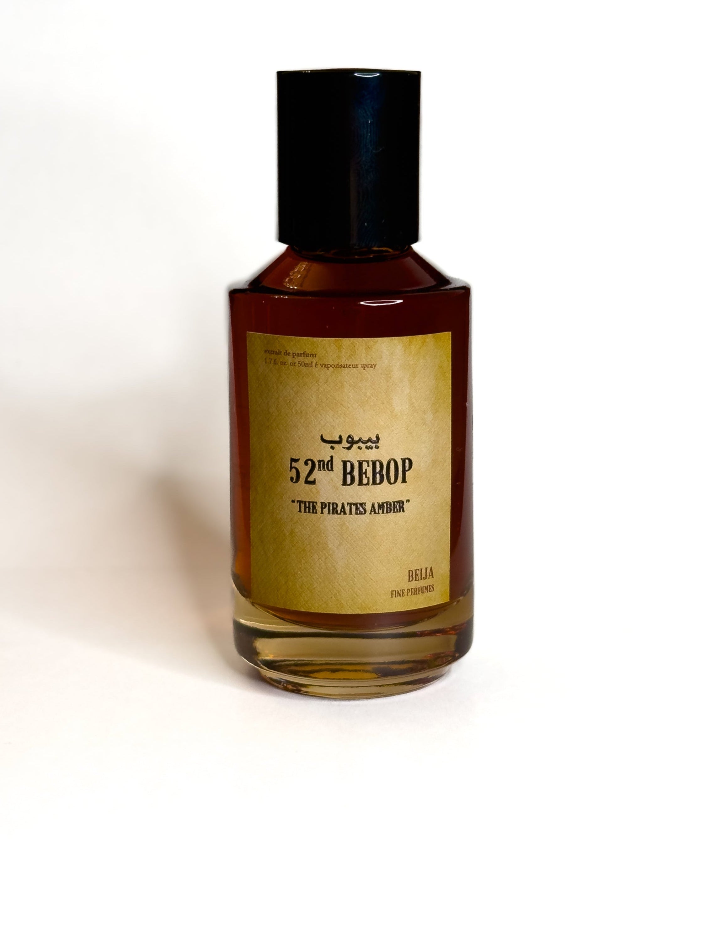 Bottle of 52nd Bebop beija extrait de parfum KSA Saudi Perfume on a white background